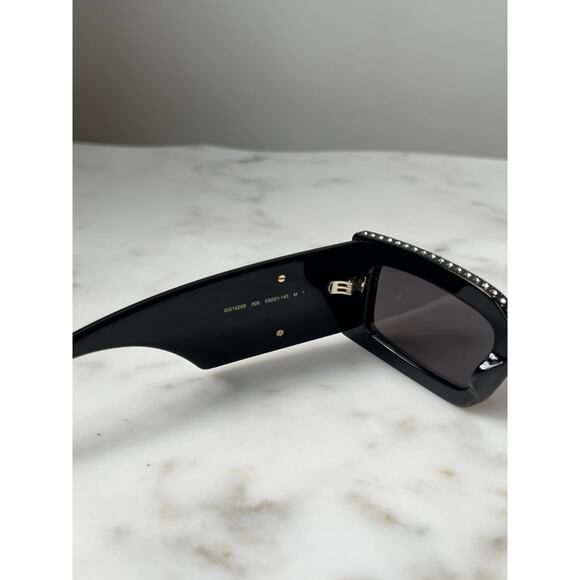 NEW Gucci GG1425S Crystal Black Marmont Sunglasses $1305